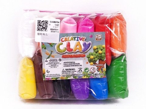 Masa plastyczna dla dzieci pianka 12szt. mix Bigtoys (BPLA7346) Bigtoys