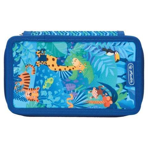 Piórnik Potrójny Jungle safari 31 cz. Herlitz (400197094) Herlitz