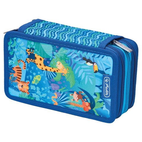 Piórnik Potrójny Jungle safari 31 cz. Herlitz (400197094) Herlitz