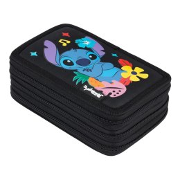 Piórnik STITCH Black ALOHA POTRÓJNY St.Majewski (z wyposażnieniem) St.Majewski