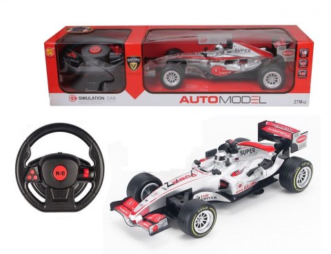 Samochód wyścigówka RC 1:12 biała Lean (22925) Lean