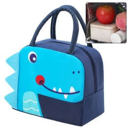 Torebka Termiczna Izolacyjna Śniadaniowa Lunch Bag Dinozaur Niebieski 23cm Lean (21576) Lean