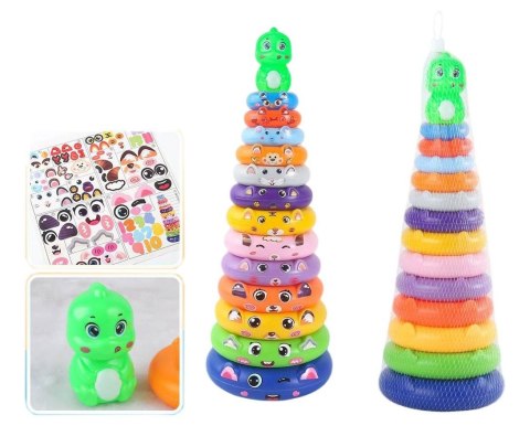 Układanka Wieża z kółek dinozaur 13 Lean (22847) Lean