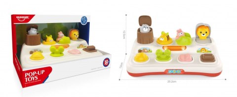 Zabawka edukacyjna Interaktywna Pop-Up Zwierzątka Światła Lean (22790) Lean