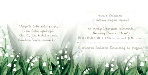 Zaproszenie KW Komunia KONWALIE Henry (5905701485499) Henry