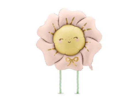 Balon foliowy Kwiatek, 104x104 cm, rumiany różowy Partydeco (FB273-081RM) Partydeco