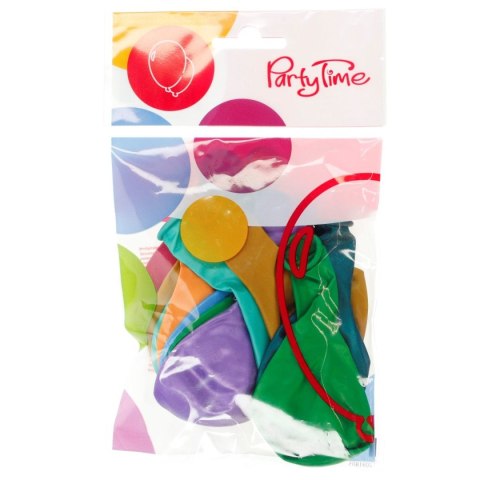 Balon gumowy party balony metalizowany 15 szt mix 250mm 10cal Arpex (K953) Arpex