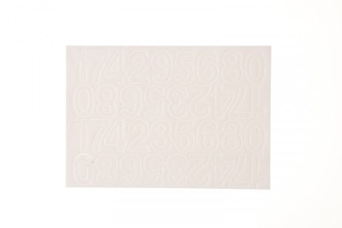 Cyfry samoprzylepne białe Farro Farro