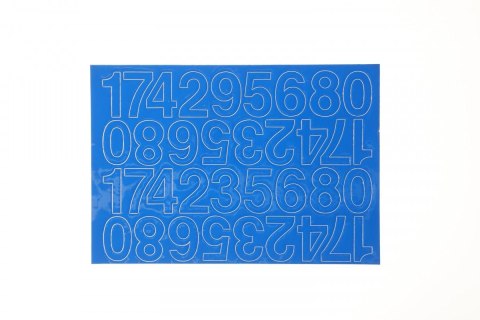 Cyfry samoprzylepne niebieskie Farro Farro