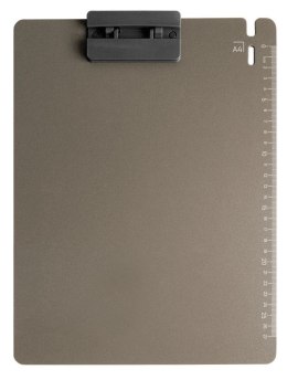 Deska z klipem (podkład do pisania) Z PODZIAŁKĄ A4 szara Tetis (BD650-S) Tetis