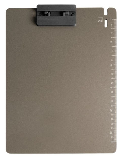 Deska z klipem (podkład do pisania) Z PODZIAŁKĄ A4 szara Tetis (BD650-S) Tetis