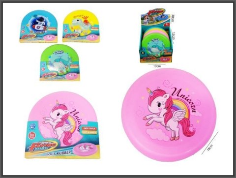 Dysk latający miękki z nadrukiem 18cm 4-kolory Hipo (H14039) Hipo