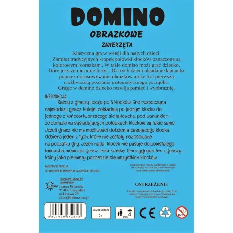 Gra logiczna owoce Zwierzęta Domino Abino Abino