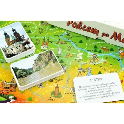 Gra planszowa Palcem po mapie Polska Abino (4183718) Abino