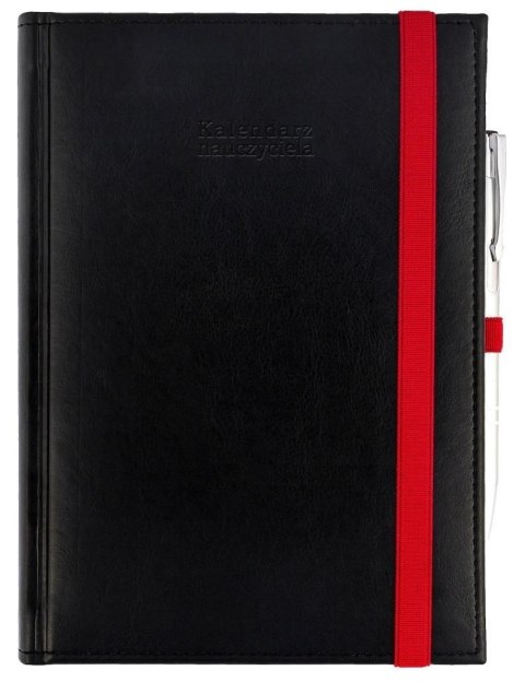 Kalendarz nauczyciela książkowy (terminarz) CZARNY NEBRASKA Z GUMKĄ A5 Wydawnictwo Wokół Nas (A5TN070B-) Wydawnictwo Wokół Nas