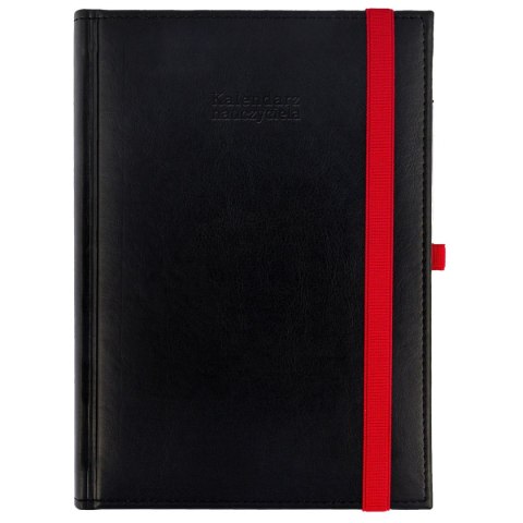 Kalendarz nauczyciela książkowy (terminarz) CZARNY NEBRASKA Z GUMKĄ A5 Wydawnictwo Wokół Nas (A5TN070B-) Wydawnictwo Wokół Nas