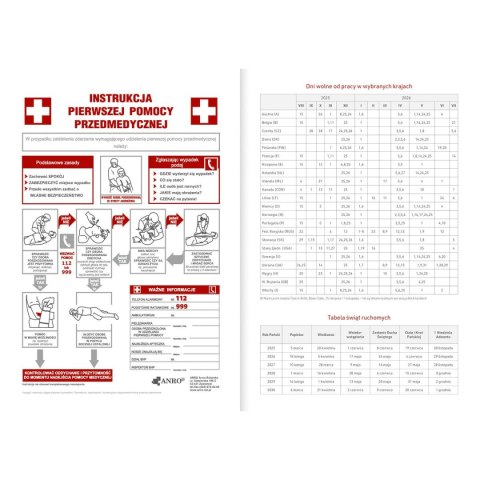 Kalendarz nauczyciela książkowy (terminarz) CZARNY NEBRASKA Z GUMKĄ A5 Wydawnictwo Wokół Nas (A5TN070B-) Wydawnictwo Wokół Nas