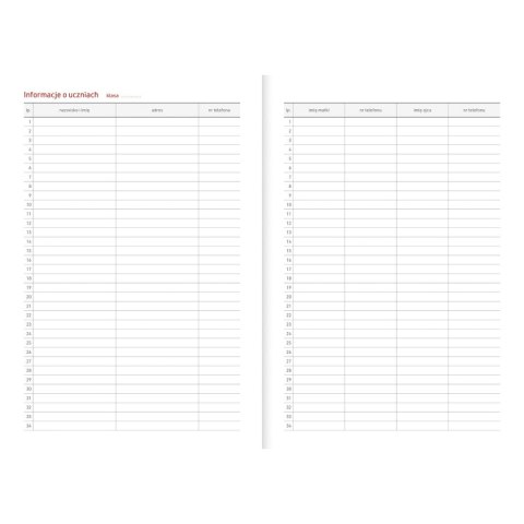 Kalendarz nauczyciela książkowy (terminarz) GRANAT NEBRASKA Z GUMKĄ A5 Wydawnictwo Wokół Nas (A5TN070B-) Wydawnictwo Wokół Nas