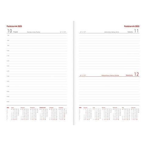 Kalendarz nauczyciela książkowy (terminarz) GRANAT NEBRASKA Z GUMKĄ A5 Wydawnictwo Wokół Nas (A5TN070B-) Wydawnictwo Wokół Nas