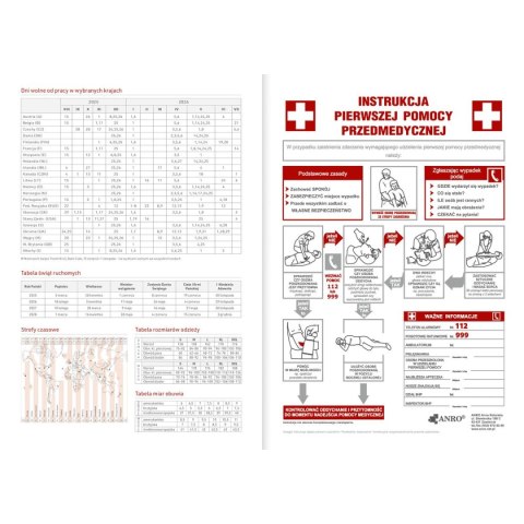Kalendarz nauczyciela książkowy (terminarz) PCV BEZBARWNY terminarz nauczyciela B5 Wydawnictwo Wokół Nas (KWIATY) Wydawnictwo Wokół Nas