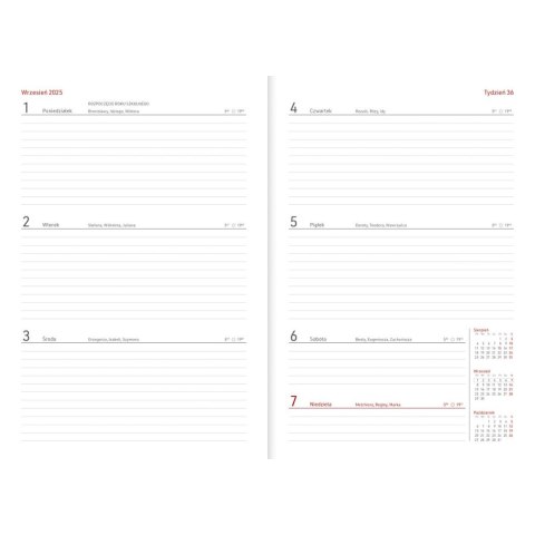 Kalendarz nauczyciela książkowy (terminarz) PCV BEZBARWNY terminarz nauczyciela B5 Wydawnictwo Wokół Nas (KWIATY) Wydawnictwo Wokół Nas