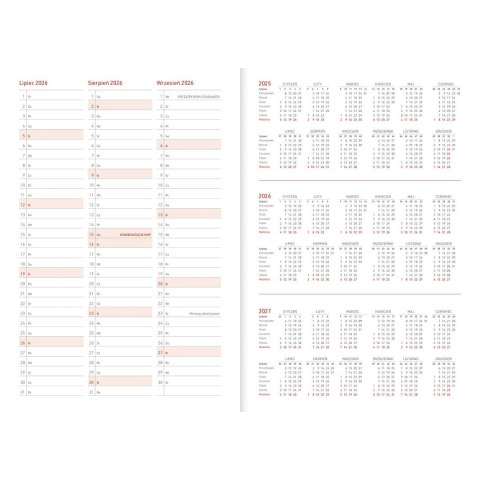 Kalendarz nauczyciela książkowy (terminarz) PCV BEZBARWNY terminarz nauczyciela B5 Wydawnictwo Wokół Nas (KWIATY) Wydawnictwo Wokół Nas