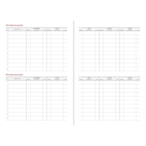 Kalendarz nauczyciela książkowy (terminarz) PCV BEZBARWNY terminarz nauczyciela B5 Wydawnictwo Wokół Nas (KWIATY) Wydawnictwo Wokół Nas