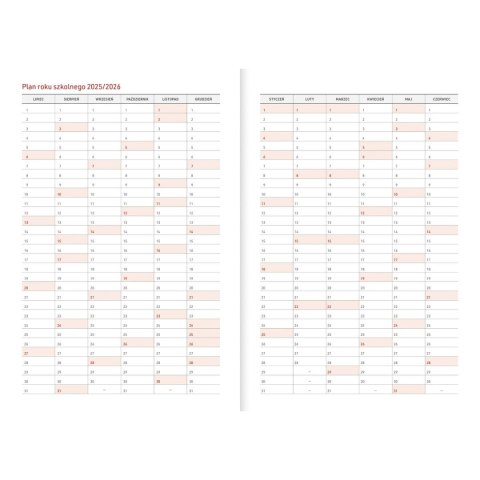 Kalendarz nauczyciela książkowy (terminarz) PCV KOTY bezbarwny A5 Wydawnictwo Wokół Nas (A5TN078B) Wydawnictwo Wokół Nas