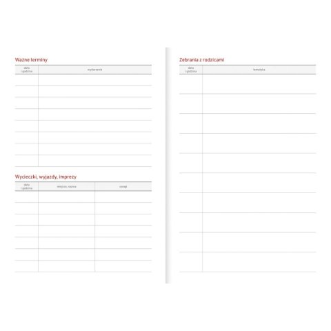 Kalendarz nauczyciela książkowy (terminarz) PCV KOTY bezbarwny A5 Wydawnictwo Wokół Nas (A5TN078B) Wydawnictwo Wokół Nas