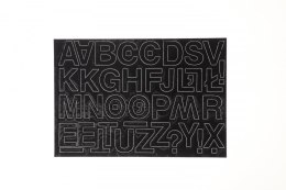 Litery samoprzylepne czarny Farro Farro