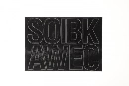 Litery samoprzylepne czarny Farro Farro