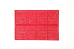 Litery samoprzylepne czerwony Farro Farro