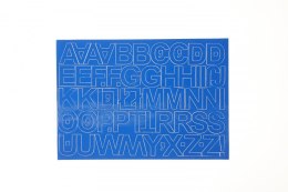 Litery samoprzylepne niebieski Farro Farro