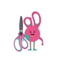 Nożyczki Griffix zaokrąglone leworęczne niebieskie Pelikan (300008592) Pelikan
