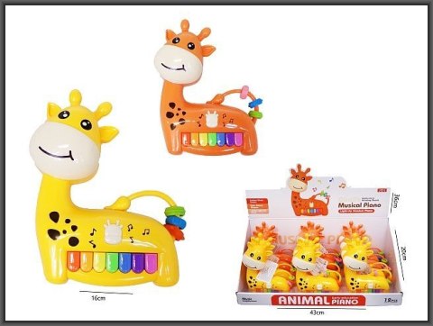 Pianino żyrafa 16cm 2 kolory Hipo (H13866) Hipo