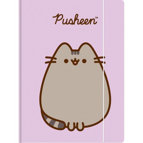 Teczka kartonowa na gumkę Pusheen A4 fioletowy 300g Unipap Unipap