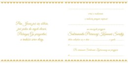 Zaproszenie KW Komunia HOSTIA Henry (5905701485444) Henry