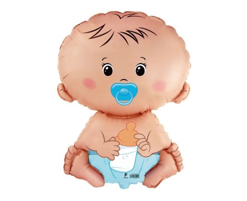 Balon foliowy Bobas Chłopiec, pakowany 24cal Godan (B901751) Godan