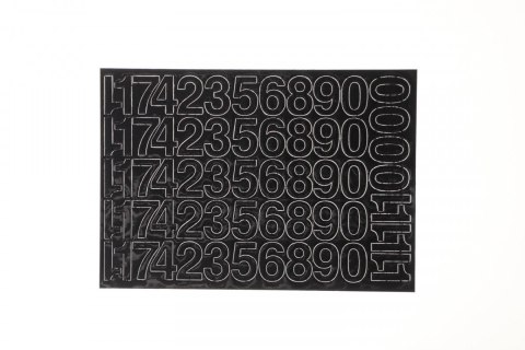 Cyfry samoprzylepne czarne Farro Farro