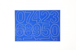 Cyfry samoprzylepne niebieskie Farro Farro