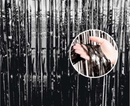 Dekoracja Kurtyna dekoracyjna B&C czarna, 90x240 cm Godan (PF-KDCN) Godan