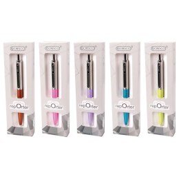 Długopis wielkopojemny Reporter Pastel 5907464218529 wkład niebieski 1,0mm Cresco (290054) Cresco