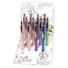 Długopis wielkopojemny Shine wkład niebieski 1,0mm Cresco (750000) Cresco