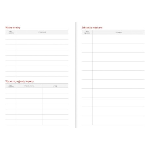 Kalendarz nauczyciela książkowy (terminarz) PCV KOTY bezbarwny B6 Wydawnictwo Wokół Nas (A5TN089B) Wydawnictwo Wokół Nas