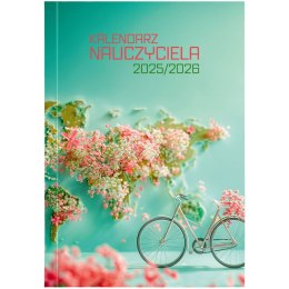 Kalendarz nauczyciela książkowy (terminarz) PCV ROWER bezbarwny B6 Wydawnictwo Wokół Nas (A5TN089B) Wydawnictwo Wokół Nas