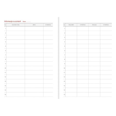 Kalendarz nauczyciela książkowy (terminarz) PCV ROWER bezbarwny B6 Wydawnictwo Wokół Nas (A5TN089B) Wydawnictwo Wokół Nas