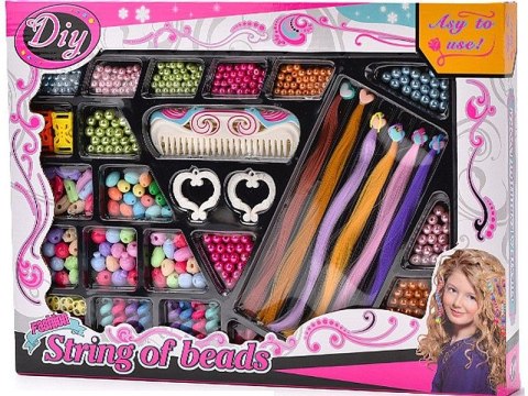 Koraliki dla dziewczynki zestaw koralików do tworzenia biżuterii Adar (525283) Adar