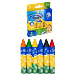 Kredki świecowe SUPER JUMBO 6 kol. Astra Baby (316023001) Astra Baby