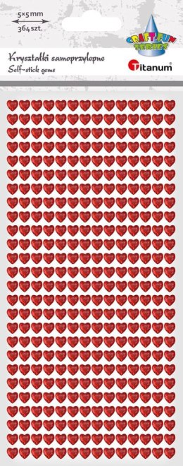 Kryształki Craft-Fun Series serca czerwone Titanum (24BR0201-158) Titanum