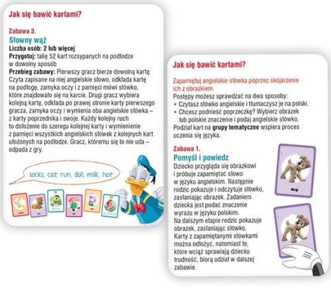 Książeczka edukacyjna Disney Uczy. Elementarz języka angielskiego. Karty Ameet (UEK 9302) Ameet